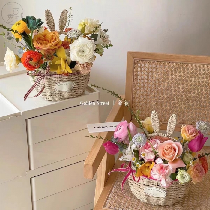 田园ins花篮